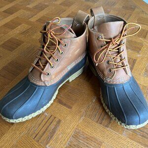 L.L.Bean 6" Duck Boot Tan/Brown Womens 9